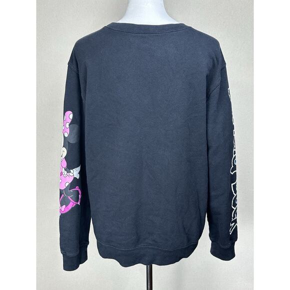 Disney Mickey Mouse & Friends Sweatshirt X-Large Black Cotton Blend Graphic - Picture 5 of 10